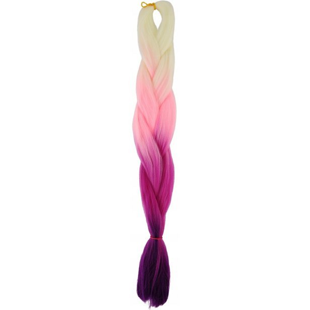 Hair Syntetic Ombre Pink-Violet Rainbow Z4008 (duhově růžovo-fialová)