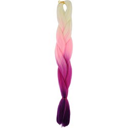 Hair Syntetic Ombre Pink-Violet Rainbow Z4008 (duhově růžovo-fialová)